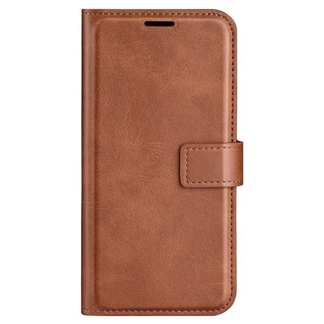 Google Pixel 9 Pro XL Handy Hülle - Classic II Leder Bookcover Series - hellbraun