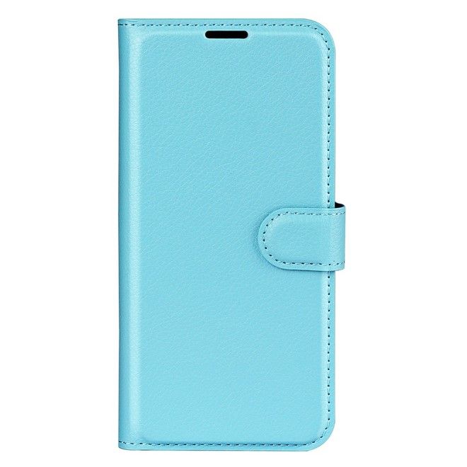 Google Pixel 9 Pro XL Handy Hülle - Litchi Leder Bookcover Series - blau