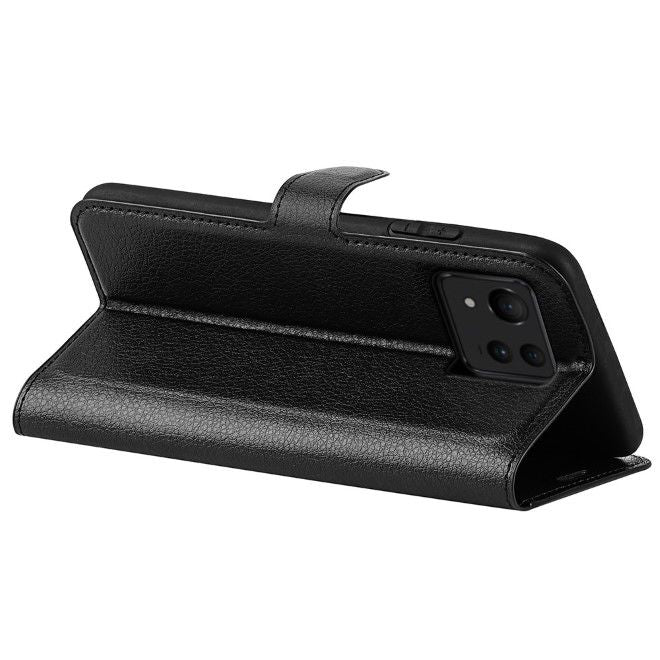 Asus Zenfone 11 Ultra 5G Handy Hülle - Litchi Leder Bookcover Series - schwarz