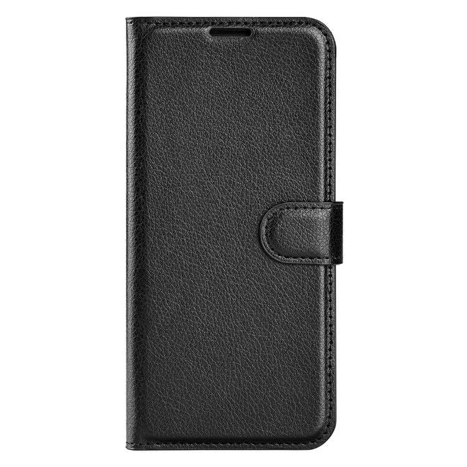 Asus Zenfone 11 Ultra 5G Handy Hülle - Litchi Leder Bookcover Series - schwarz