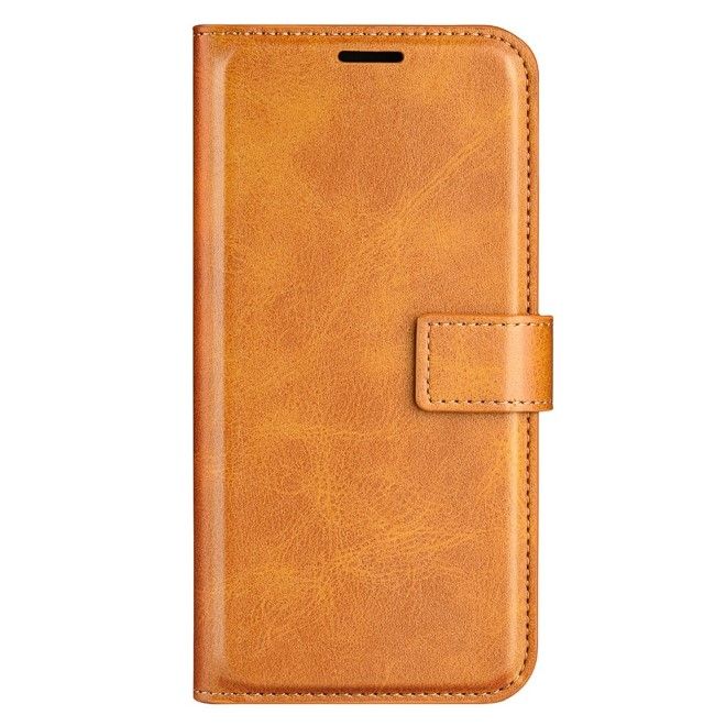 Google Pixel 9 Handy Hülle - Classic II Leder Bookcover Series - gelb