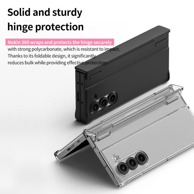 Araree - Samsung Galaxy Z Fold6 Schutzhülle Hardcase - 360 Nukin Series - Made in Korea - schwarz