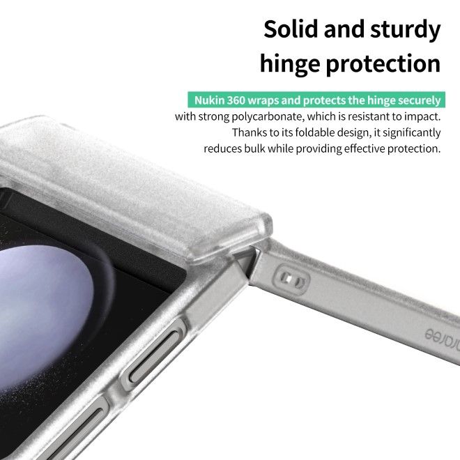 Araree - Samsung Galaxy Z Flip6 Schutzhülle Hardcase - 360 Nukin Series - Made in Korea - transparent