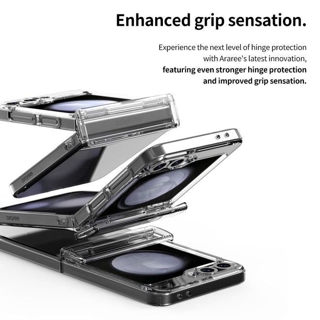 Araree - Samsung Galaxy Z Flip6 Schutzhülle Hardcase - 360 Nukin Series - Made in Korea - transparent