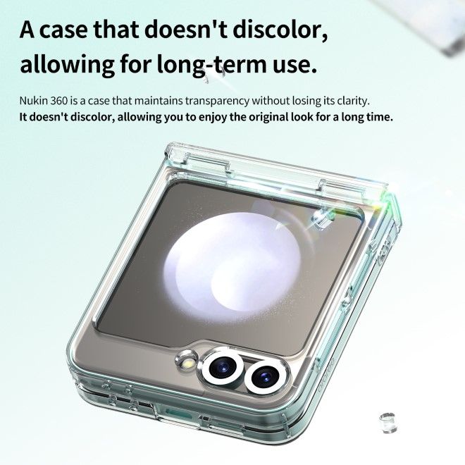 Araree - Samsung Galaxy Z Flip6 Schutzhülle Hardcase - 360 Nukin Series - Made in Korea - transparent