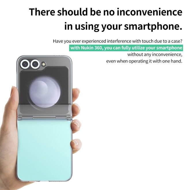 Araree - Samsung Galaxy Z Flip6 Schutzhülle Hardcase - 360 Nukin Series - Made in Korea - transparent