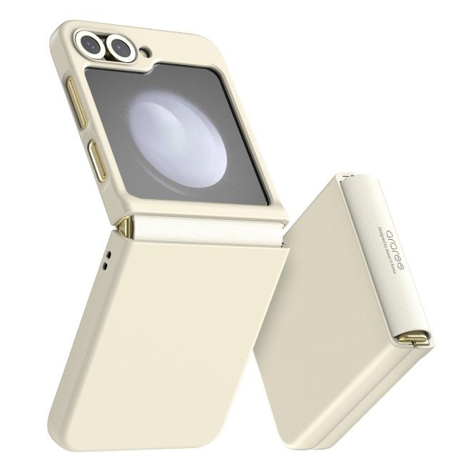 Araree - Samsung Galaxy Z Flip6 Hülle - Case aus Plastik - Aero Flex Series - Made in Korea - cream