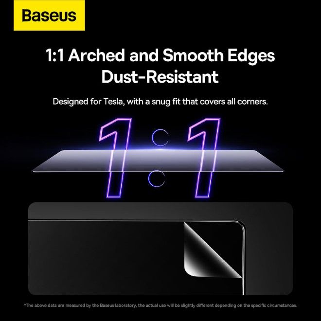 Baseus - Schutzglas 0.3mm für Tesla Model 3 / Model Y 15 Zoll Monitor - transparent