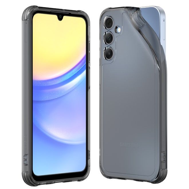 Araree - Samsung Galaxy A15 4G / A15 5G Hülle - Case aus TPU Plastik - Anti-Slip Grip - Flexield Series - Made in Korea - schwarz