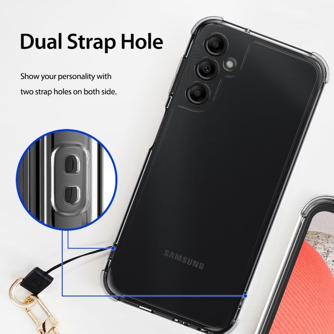 Araree - Samsung Galaxy A15 4G / A15 5G Hülle - Case aus TPU Plastik - Anti-Slip Grip - Flexield Series - Made in Korea - schwarz