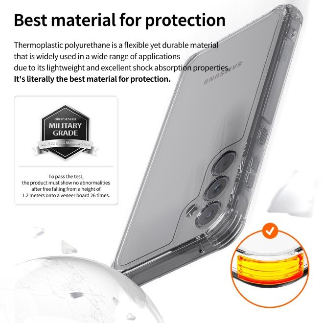 Araree - Samsung Galaxy A35 5G Hülle - Case aus TPU Plastik mit Kickstand - Flexield S Series - Made in Korea - transparent
