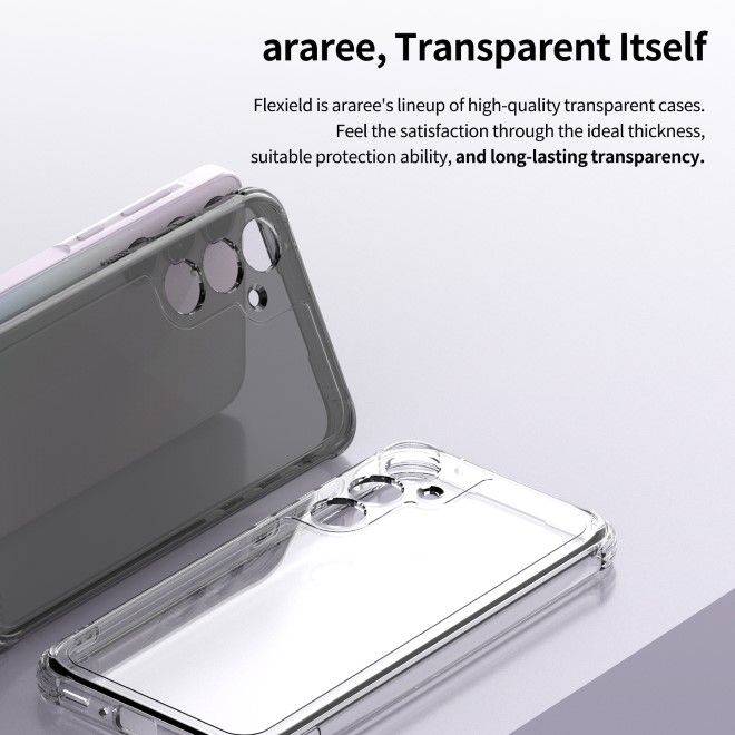 Araree - Samsung Galaxy A35 5G Hülle - Case aus TPU Plastik mit Kickstand - Flexield S Series - Made in Korea - transparent