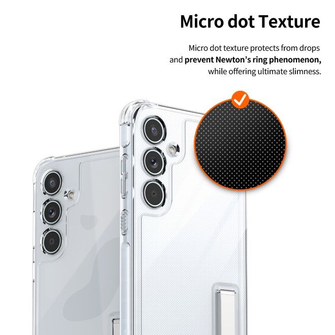 Araree - Samsung Galaxy A35 5G Hülle - Case aus TPU Plastik mit Kickstand - Flexield S Series - Made in Korea - transparent