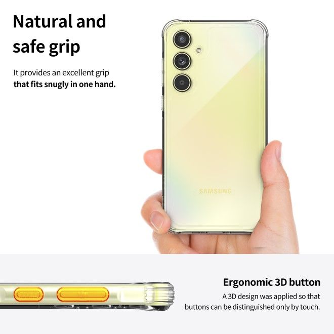 Araree - Samsung Galaxy A35 5G Hülle - Case aus TPU Plastik mit Kickstand - Flexield S Series - Made in Korea - transparent
