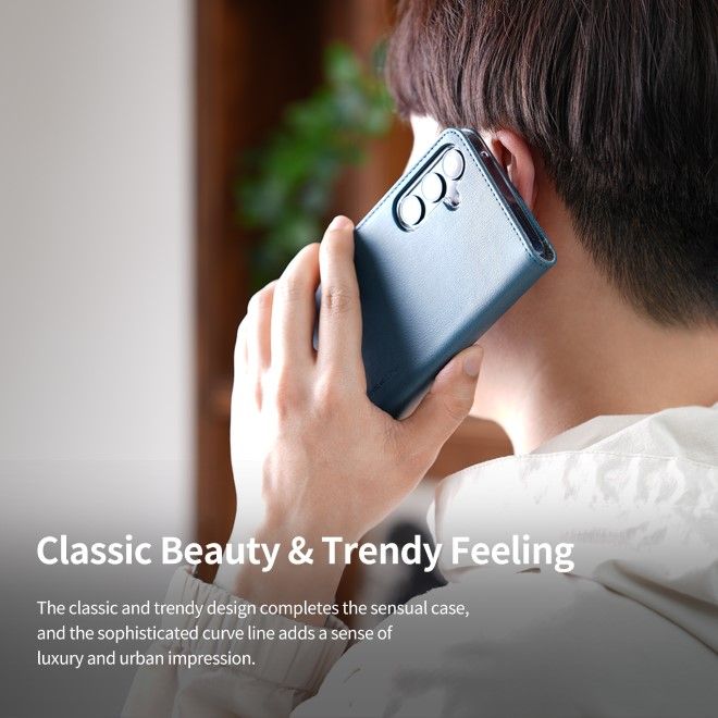 Araree - Samsung Galaxy A35 5G Hülle - Case aus Kunstleder - Mustang Diary Series - Made in Korea - schwarz