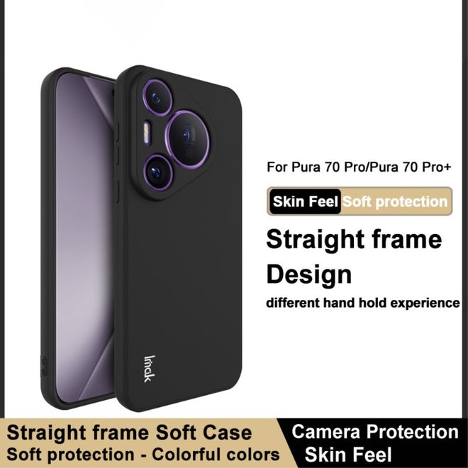 Imak - Huawei Pura 70 Pro / Pura 70 Pro+ Hülle - Softcase aus TPU - UC-4 Series - schwarz