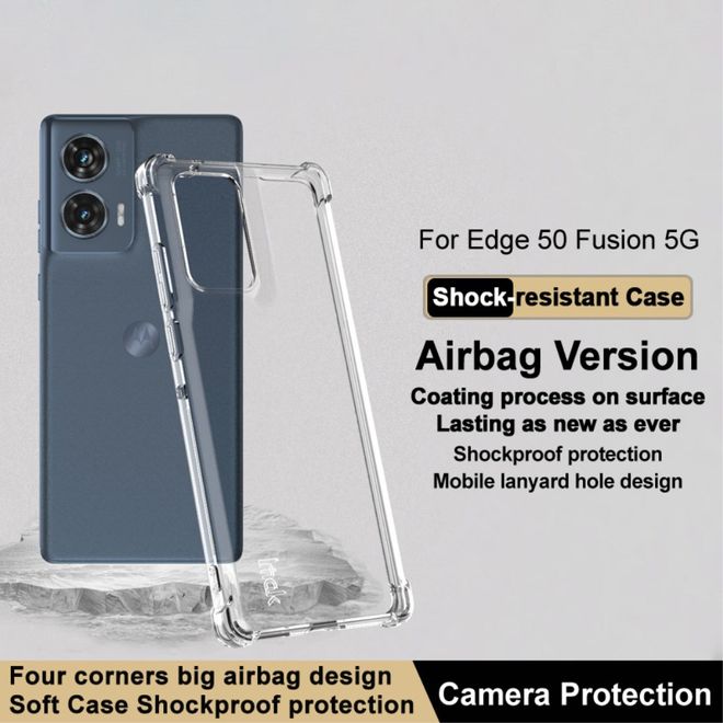 Imak - Motorola Edge 50 Fusion Hülle - Softcase TPU Series - transparent