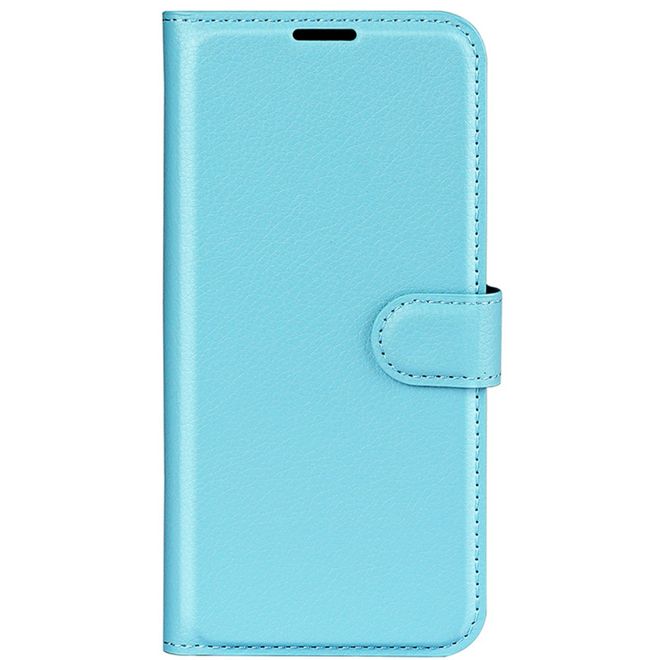 Huawei Pura 70 Handy Hülle - Litchi Leder Bookcover Series - blau