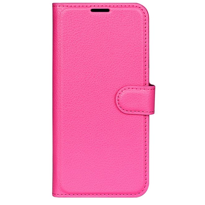 Huawei Pura 70 Handy Hülle - Litchi Leder Bookcover Series - rosa