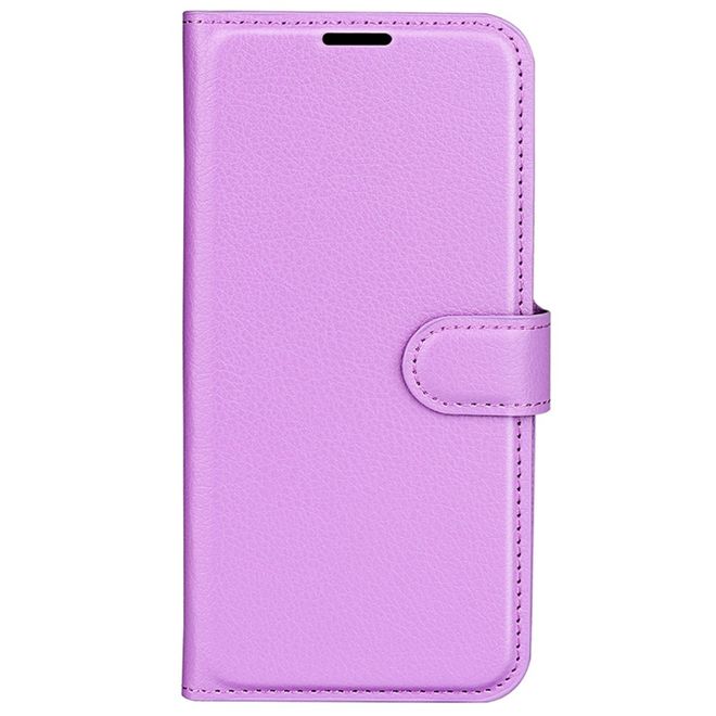 Huawei Pura 70 Handy Hülle - Litchi Leder Bookcover Series - purpur