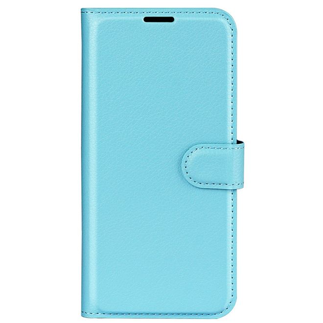 Huawei Pura 70 Ultra Handy Hülle - Litchi Leder Bookcover Series - blau