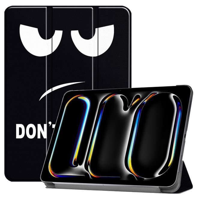 iPad Pro 11 (2024) Case - Tri-fold Leather Case - Don't touch me