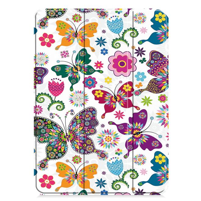 iPad Pro 11 (2024) Case - Tri-fold Leather Case - Butterflies