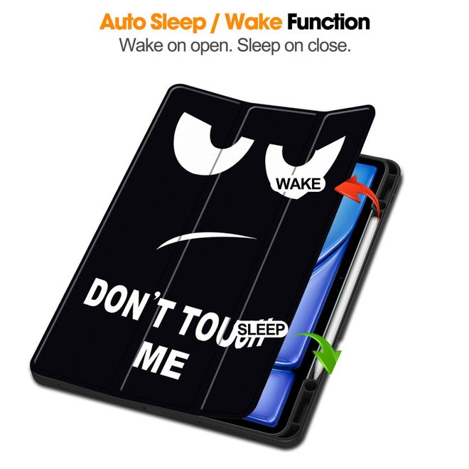 iPad Air 13 (2026/2025/2024) Case - Tri-Fold Leather Case - Don't touch me