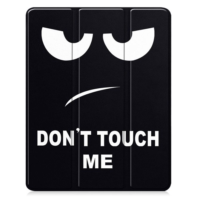 iPad Pro 13 (2024) Hülle - Dreifach faltbares Case aus Leder - Dont touch me