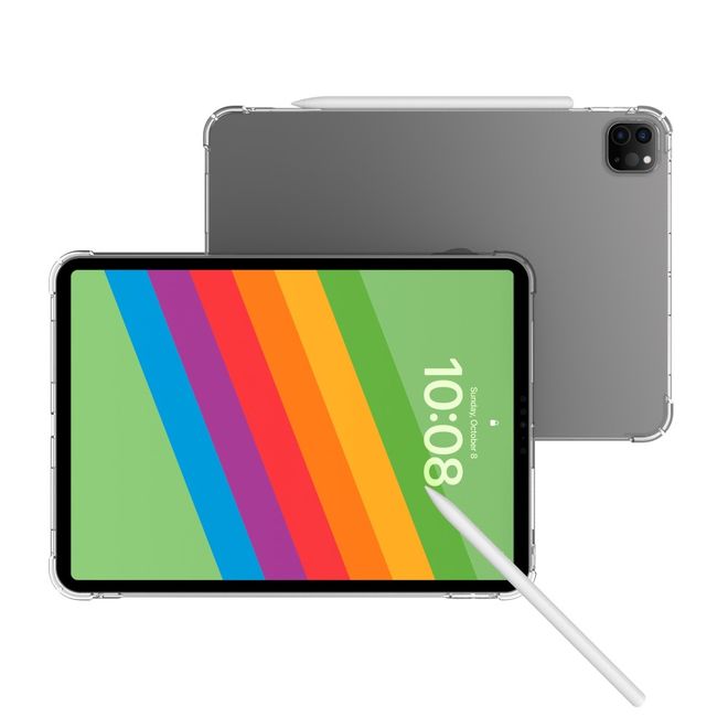Étui pour iPad Pro 11 (2024) - Coque souple en TPU - Transparent