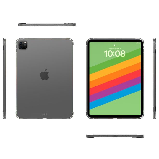 Étui pour iPad Pro 11 (2024) - Coque souple en TPU - Transparent
