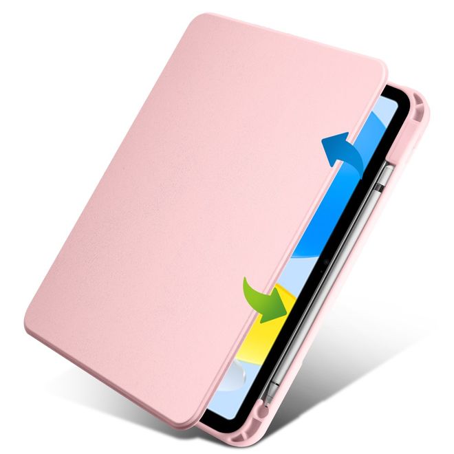 iPad Air 13 (2026/2025/2024) Hülle - 360° rotierbares Case aus Leder - pink