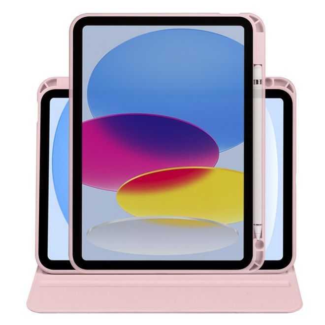 iPad Air 13 (2026/2025/2024) Hülle - 360° rotierbares Case aus Leder - pink