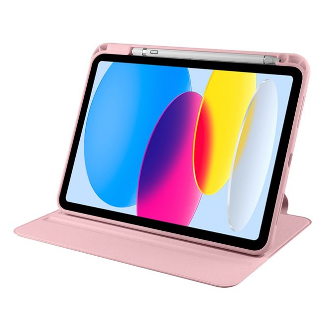 iPad Air 13 (2026/2025/2024) Hülle - 360° rotierbares Case aus Leder - pink