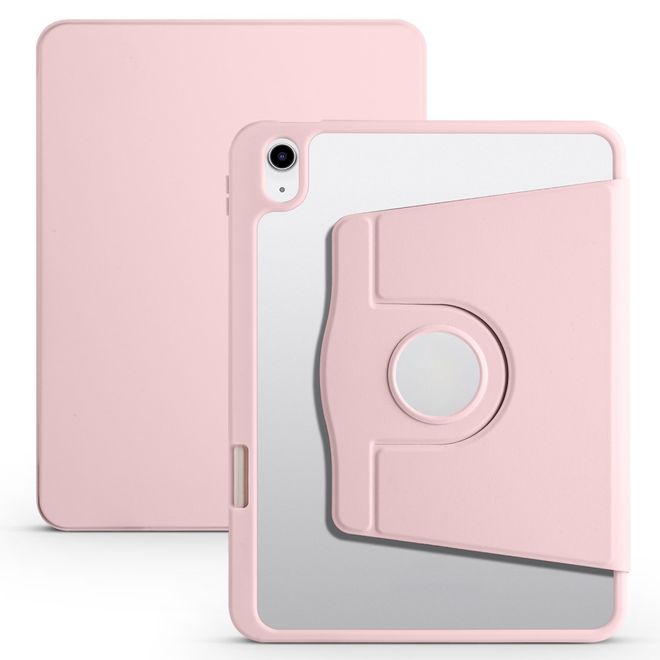 iPad Air 13 (2026/2025/2024) Hülle - 360° rotierbares Case aus Leder - pink
