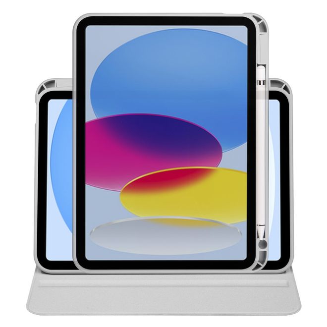 iPad Air 13 (2026/2025/2024) Case - 360° Rotating Leather Case - Grey