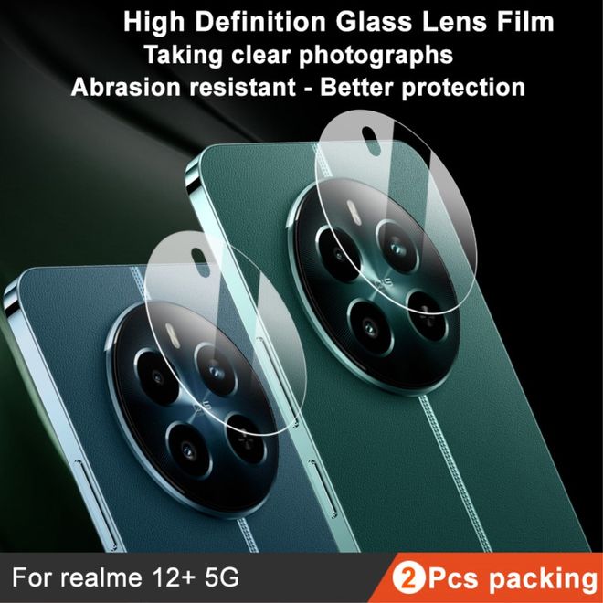 Imak - Realme 12+ Schutzglas für Kamera (2 Stück) - aus gehärtetem Glas - transparent