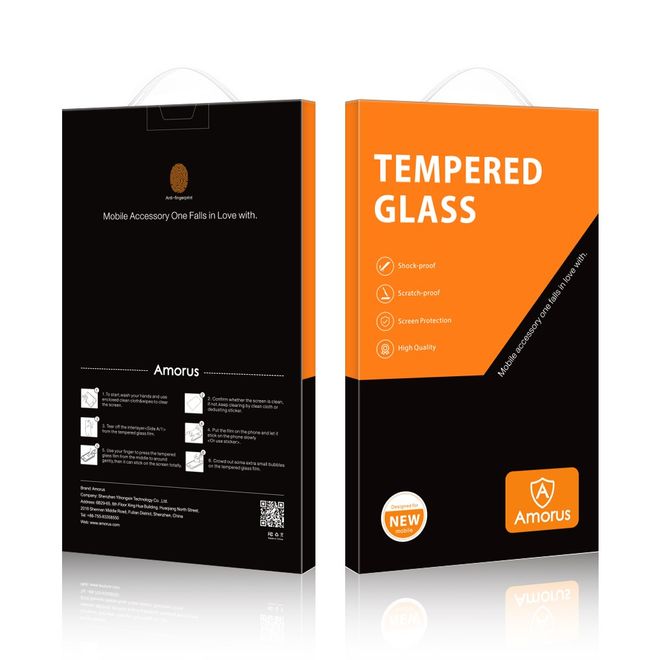 Amorus - Sony Xperia 10 VI Schutzglas Displayschutz - aus gehärtetem Glas - transparent