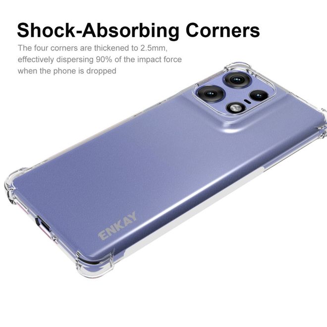 Enkay - Motorola Edge 50 Pro Hülle - Softcase TPU Series - transparent