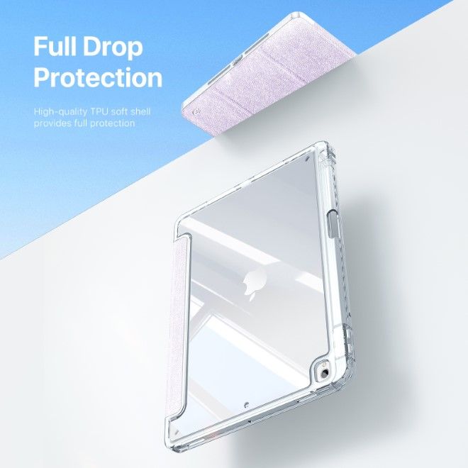 Dux Ducis - iPad 10.2 (2021/2020/2019) / iPad Air 3 (2019) / iPad Pro 10.5 (2017) Hülle - Leder Bookcover - Unid Series - purpur