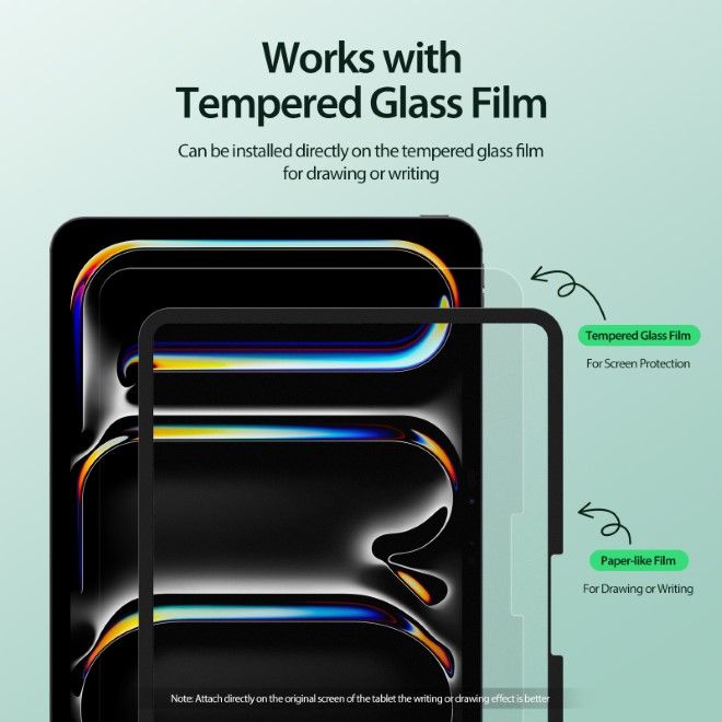 Dux Ducis - iPad Pro 11 (2024) Schutzfolie - Paperlike Film - Naad Series - transparent