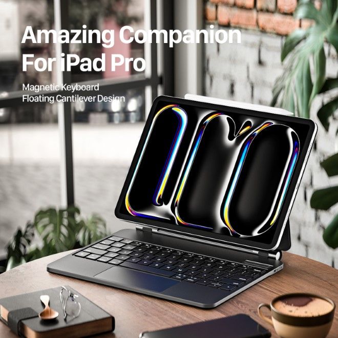 Dux Ducis - iPad Pro 11 (2024) Tastatur Hülle - Keyboard Case - MK Series - schwarz