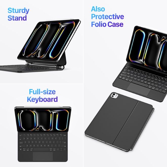 Dux Ducis - iPad Pro 11 (2024) Tastatur Hülle - Keyboard Case - MK Series - schwarz