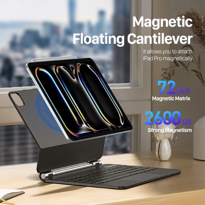 Dux Ducis - iPad Pro 11 (2024) Tastatur Hülle - Keyboard Case - MK Series - schwarz