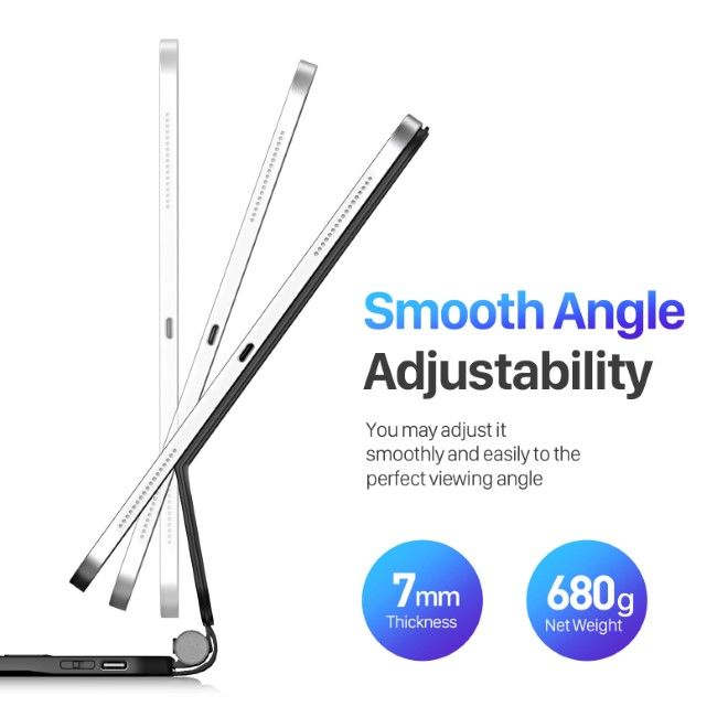 Dux Ducis - iPad Pro 11 (2024) Tastatur Hülle - Keyboard Case - MK Series - schwarz