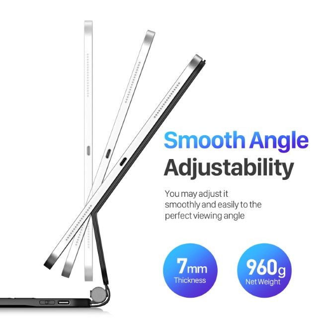 Dux Ducis - iPad Pro 13 (2024) Tastatur Hülle - Keyboard Case - MK Series - schwarz