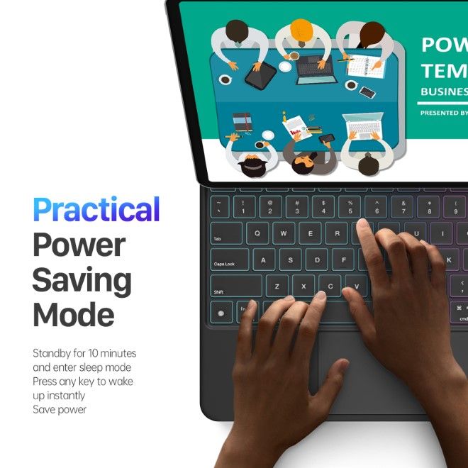 Dux Ducis - iPad Pro 13 (2024) Tastatur Hülle - Keyboard Case - MK Series - schwarz