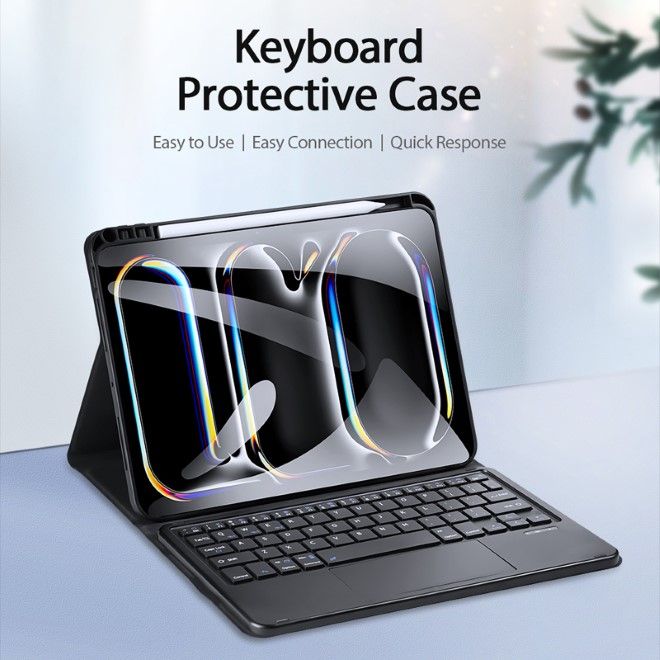 Dux Ducis - iPad Pro 11 (2024) Tastatur Hülle - Keyboard Case - TK Series - schwarz