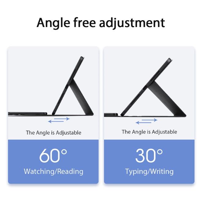 Dux Ducis - iPad Pro 11 (2024) Tastatur Hülle - Keyboard Case - TK Series - schwarz