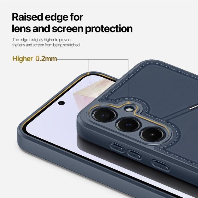 Dux Ducis - Samsung Galaxy A35 5G Hülle - PC und TPU Hardcase - Rafi II Series - blau